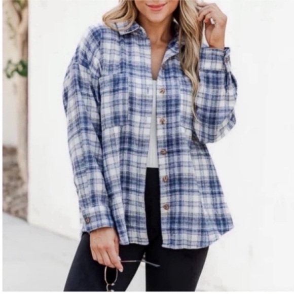 NEW in bag Pink Lily Meet You Outside Shacket. - Picture 1 of 10